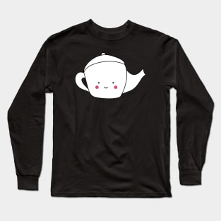 Kawaii Teapot Long Sleeve T-Shirt